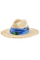 Emilio Pucci Emilio Pucci Straw Hat With Printed Trim - Multicolor