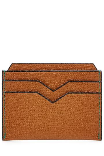 Valextra Valextra Leather Card Holder - Brown
