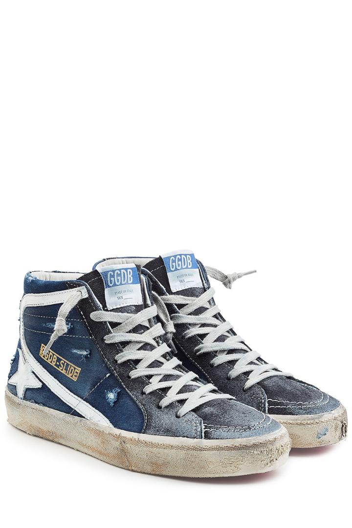 Golden Goose Golden Goose Slide Sneakers With Suede