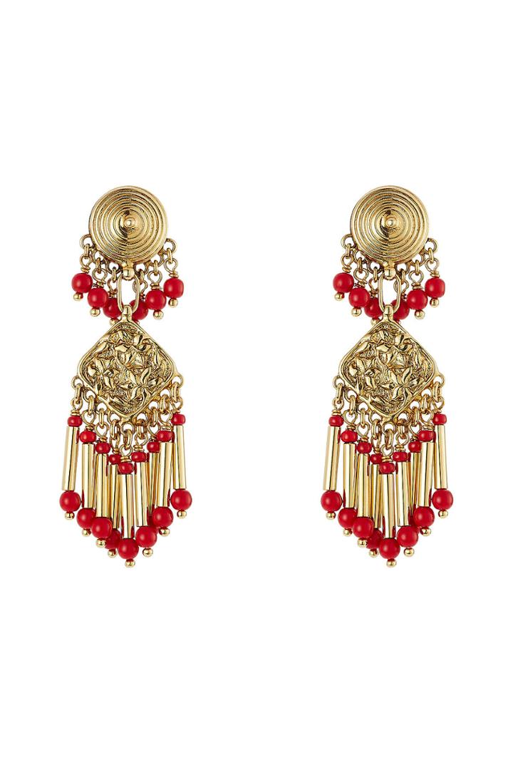 Etro Etro Bead Embellished Earrings - Gold