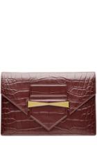 Alexander Mcqueen Embossed Leather Clutch