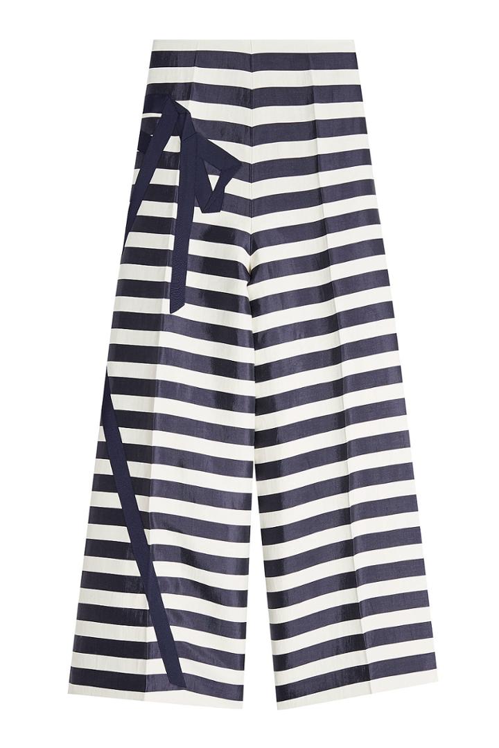 Delpozo Delpozo Striped Flared Cropped Trousers