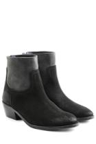 Zadig & Voltaire Zadig & Voltaire Two-tone Suede Ankle Boots - Black