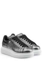 Alexander Mcqueen Alexander Mcqueen Metallic Leather Sneakers