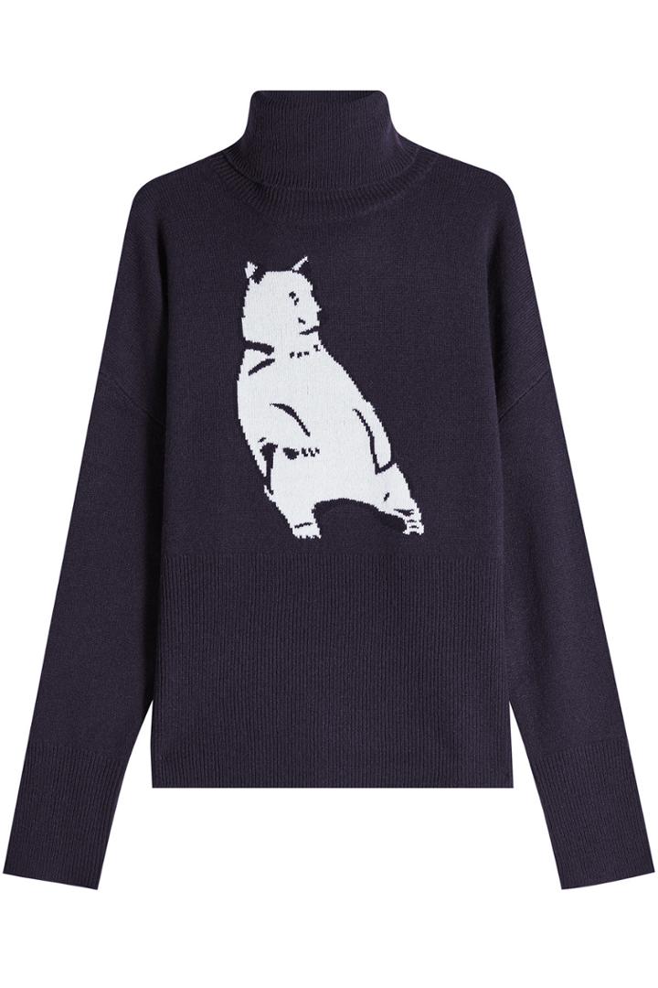 Markus Lupfer Markus Lupfer Merino Wool Pullover With Bear Print