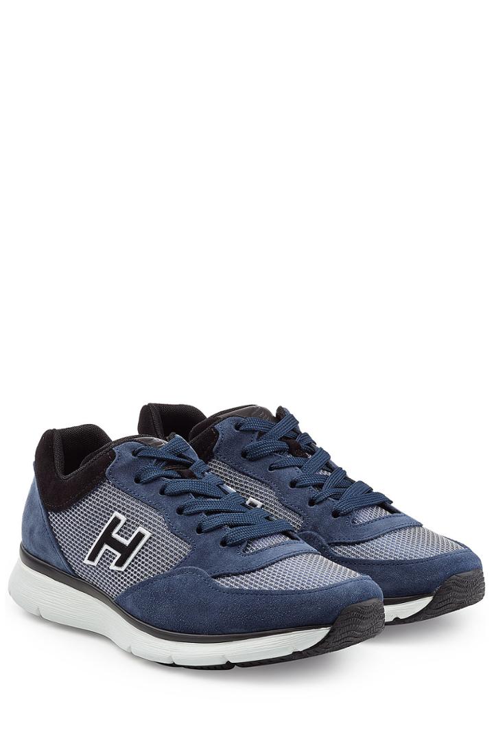 Hogan Hogan Suede And Mesh Sneakers - Blue