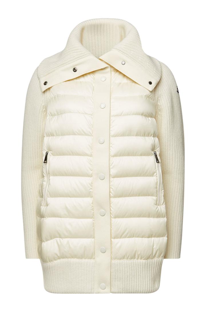 Moncler Moncler Cardigan With Virgin Wool, Cashmere And Down Filling