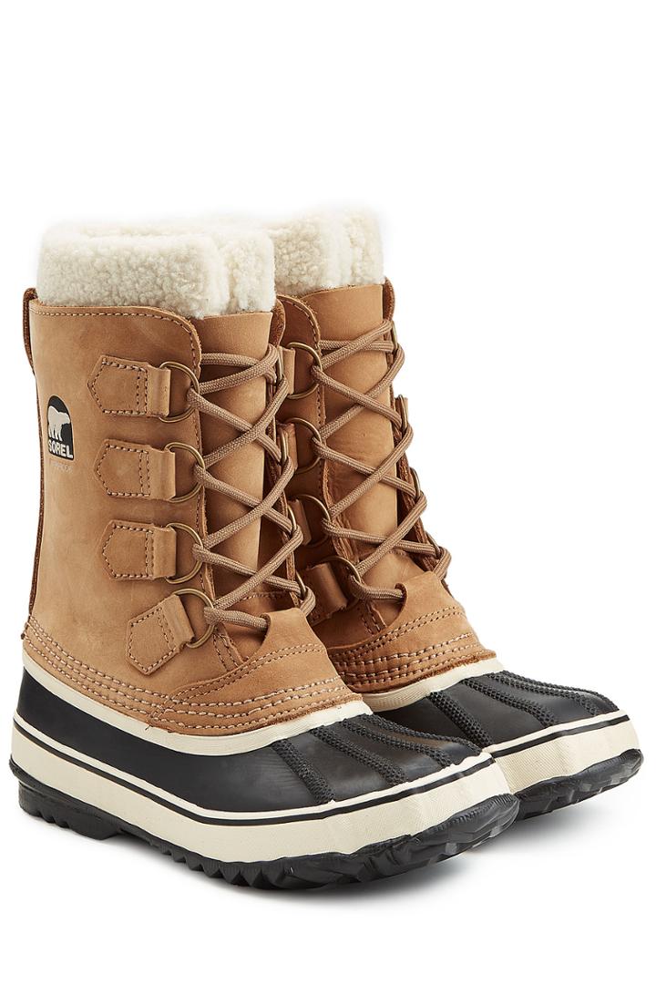 Sorel Sorel Tivoli Ii Suede And Rubber Short Boots - Camel