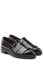 Steffen Schraut Steffen Schraut Patent Leather Fringed Loafers