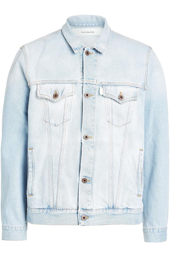 Off White Off White Printed Denim Jacket
