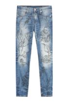 True Religion True Religion Halle Jeans With Floral Print - Blue