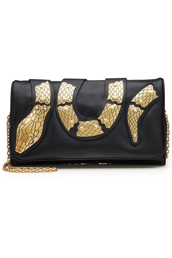 Red Valentino Red Valentino Embellished Leather Shoulder Bag