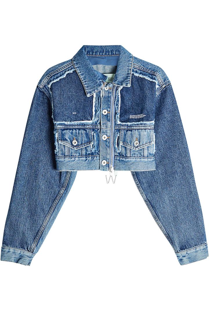 Off-white Off-white Cropped Denim Jacket