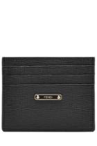 Fendi Fendi Leather Card Holder - Black