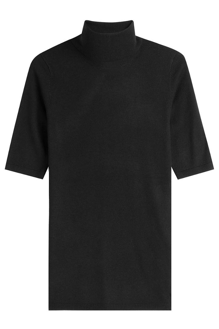 Steffen Schraut Steffen Schraut Strick-top Mit Rollkragen - Black