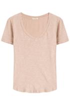 American Vintage American Vintage Cotton T-shirt With V-neckline