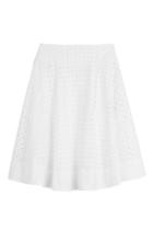 Ermanno Scervino Ermanno Scervino Cotton Skirt With Cut Out Detail - White