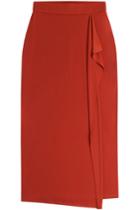 Dkny Dkny Maxi Skirt With Ruffle - Red