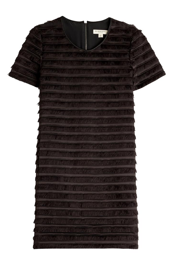 Burberry London Cotton-silk Fringed Dress