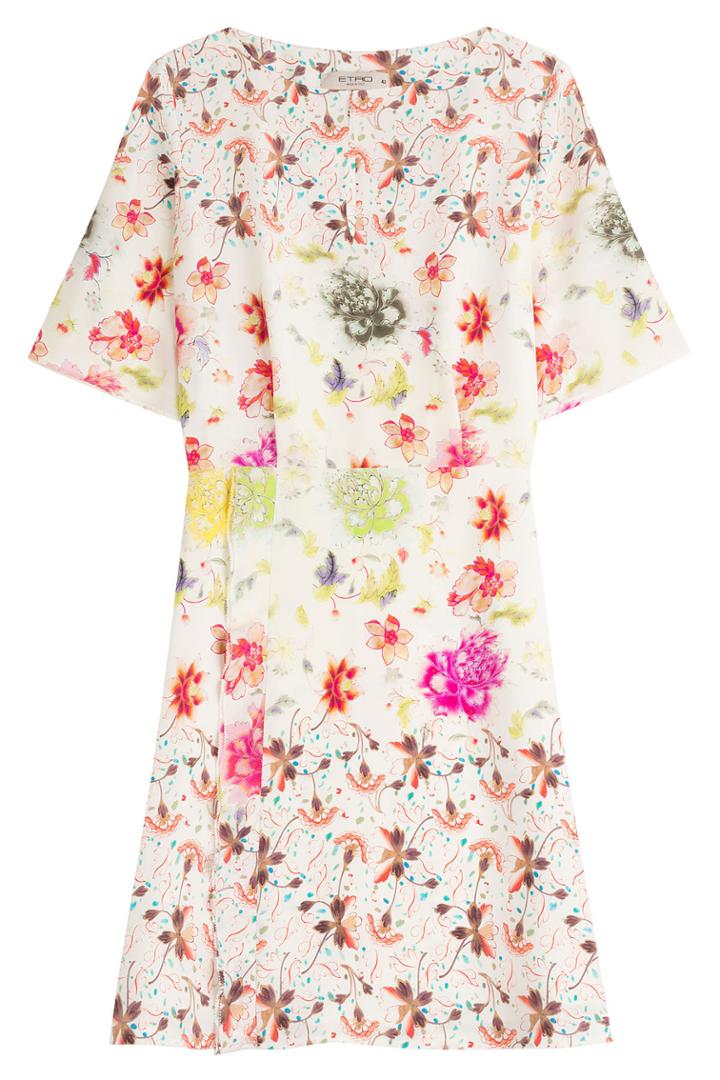 Etro Etro Floral Print Silk Dress