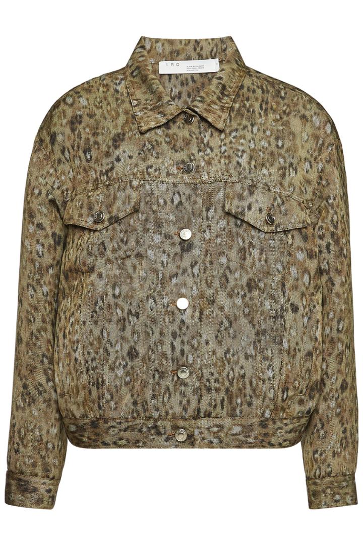 Iro Iro Empathy Animal Print Jacket With Linen