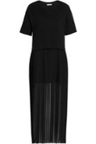 Each Other Each Other Cotton T-shirt Dress With Pleated Skirt