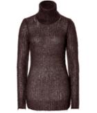 Michael Kors Mohair-wool Blend Waffle Knit Turtleneck