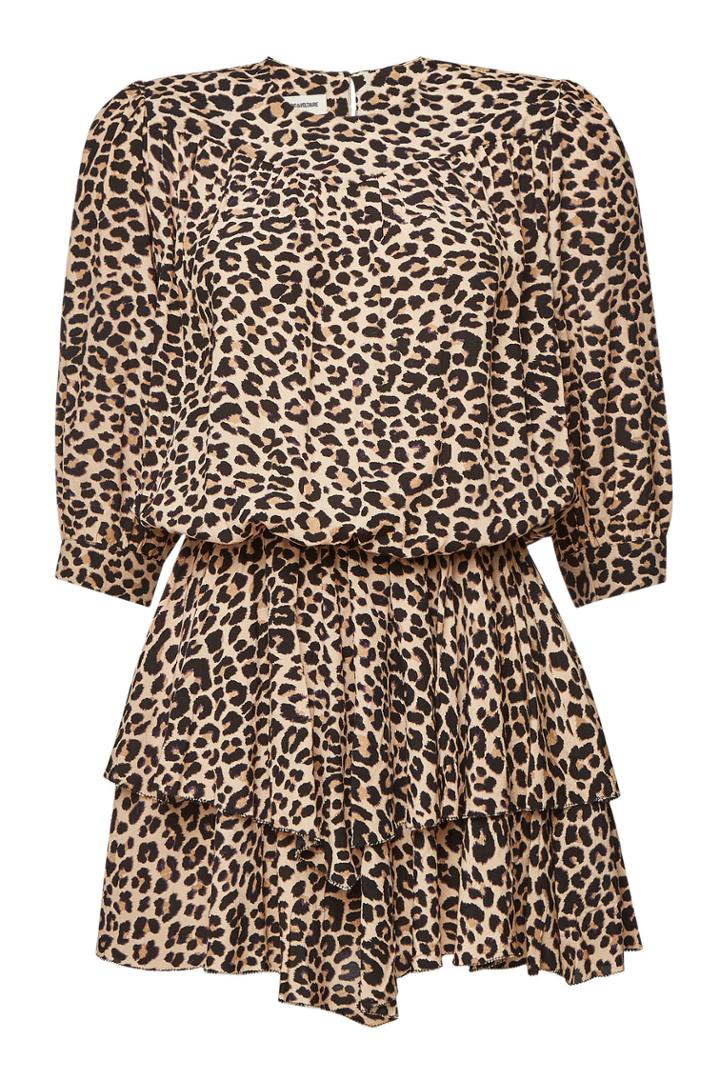 Zadig & Voltaire Zadig & Voltaire Rooka Animal Print Mini Dress