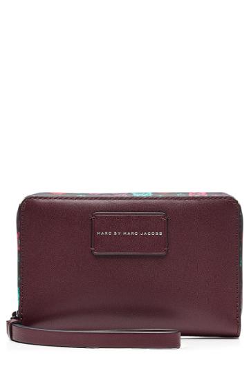 Marc By Marc Jacobs X Disney Marc By Marc Jacobs X Disney Ditsy Flower Wingman Leather Wallet - Multicolor