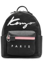 Kenzo Kenzo Fabric Backpack With Perforated Leather