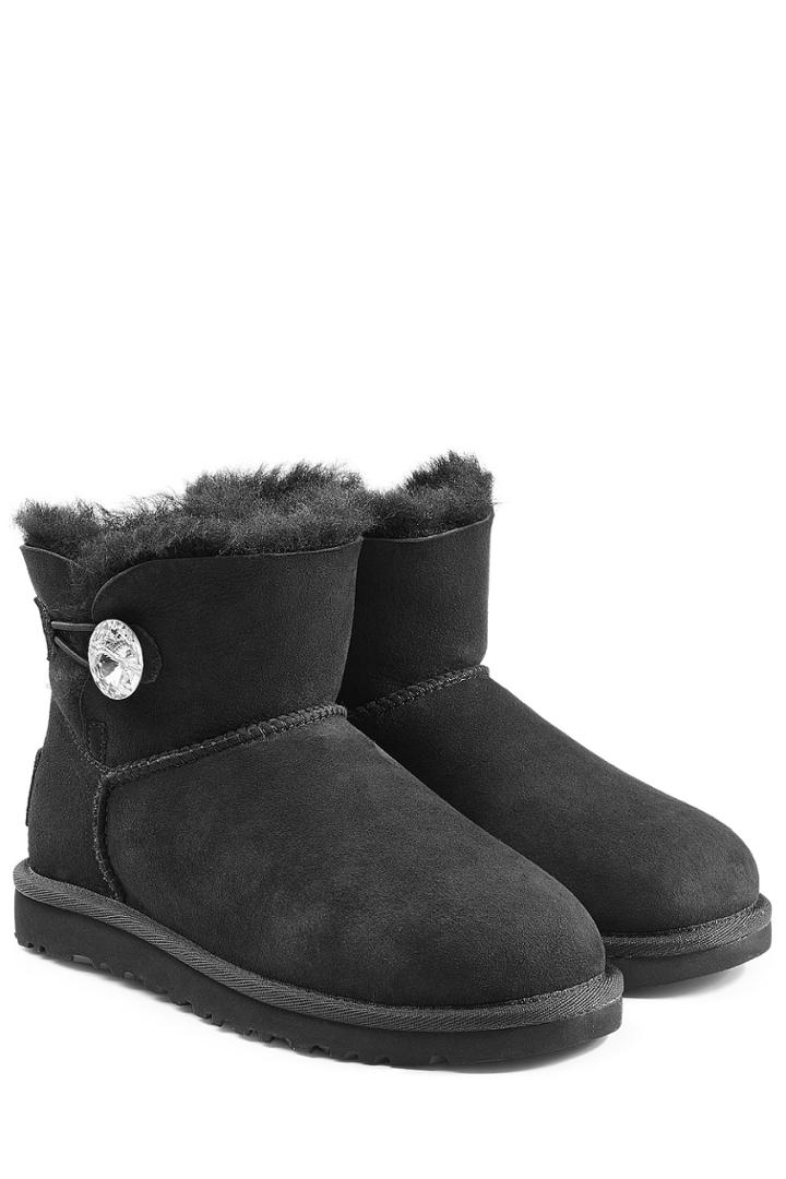 Ugg Australia Ugg Australia Mini Bailey Bling Boots With Swarovski Crystal - Black