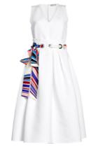 Emilio Pucci Emilio Pucci Cotton And Silk Blend Midi Dress