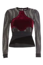 Roland Mouret Roland Mouret Top With Velvet