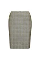 Escada Escada Rolina Checked Virgin Wool Mini Skirt