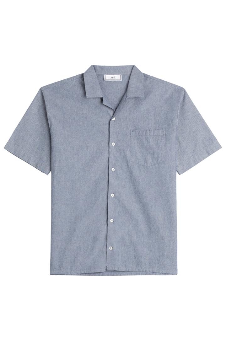 Ami Alexandre Mattiussi Ami Alexandre Mattiussi Chambray Shirt - Blue
