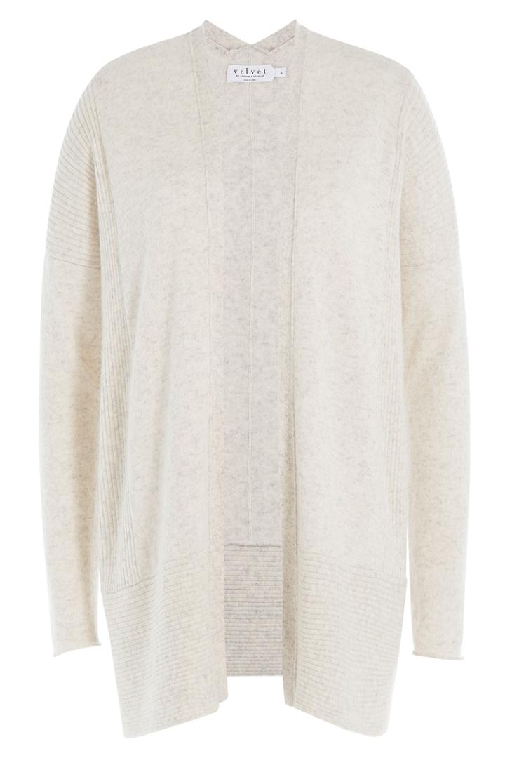Velvet Velvet Cashmere Cardigan - White