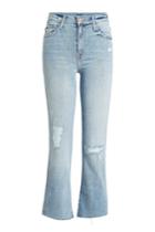 Mother Mother Cropped Distressed Jeans