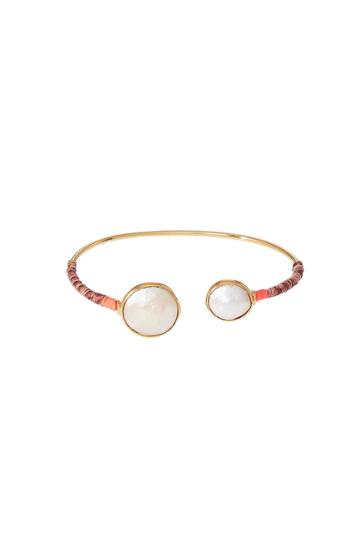 Gas Bijoux Gas Bijoux 24kt Gold Plated Duality Serti Bracelet