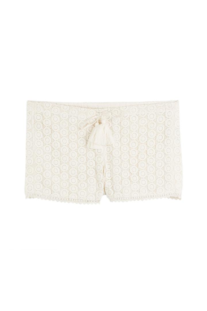 Talitha Talitha Crochet Shorts - White