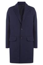 Ami Alexandre Mattiussi Ami Alexandre Mattiussi Cotton Twill Coat - Blue