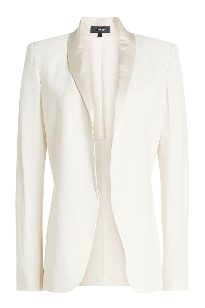 Theory Theory Fluid Shawl Blazer With Satin Lapels