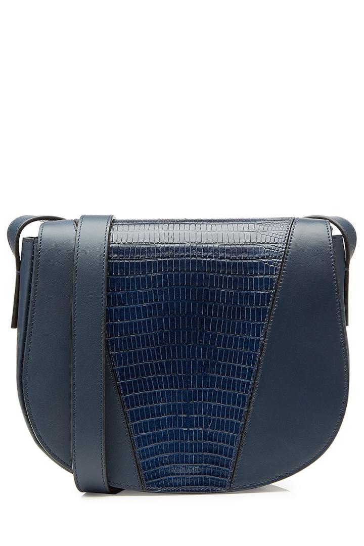 Vince Vince Leather Shoulder Bag - Blue