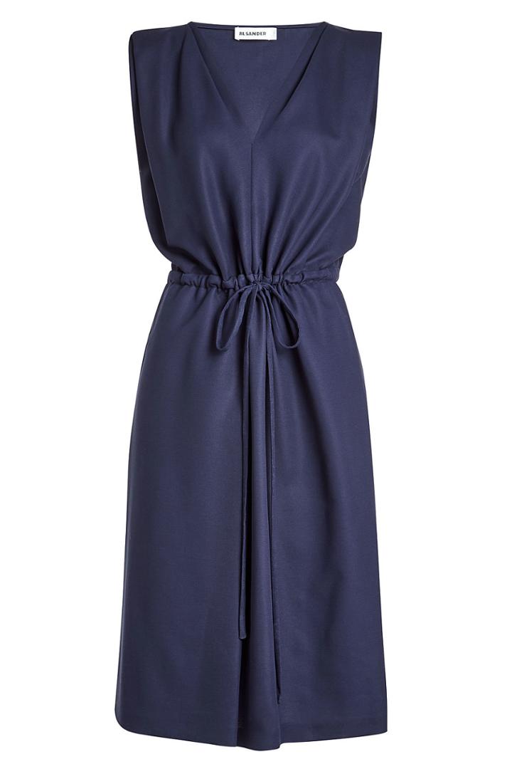 Jil Sander Jil Sander Cotton Dress With Drawstring