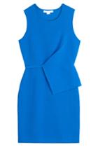 Alexander Wang Alexander Wang Asymmetric Wrap Peplum Dress - Blue