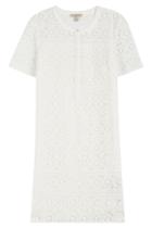 Burberry Brit Burberry Brit Cotton Dress With Lace - White