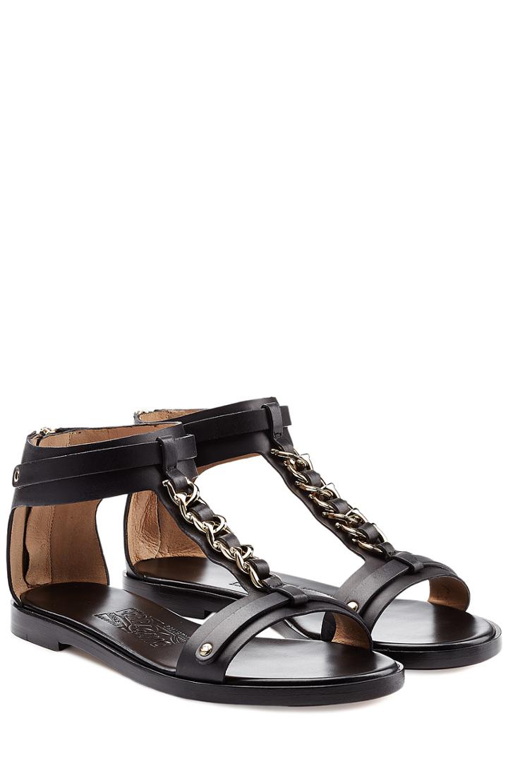 Salvatore Ferragamo Moe Leather Sandals
