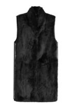 Steffen Schraut Steffen Schraut Fur Vest With Studded Trim - Black