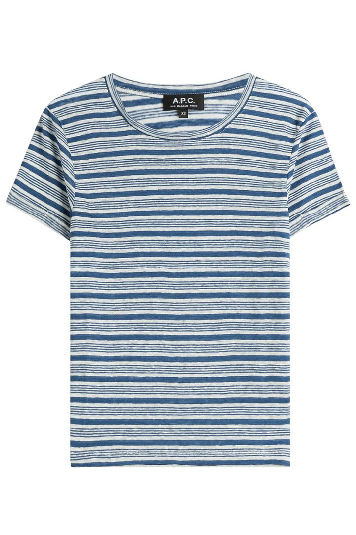 A.p.c. A.p.c. Striped Linen T-shirt - Stripes