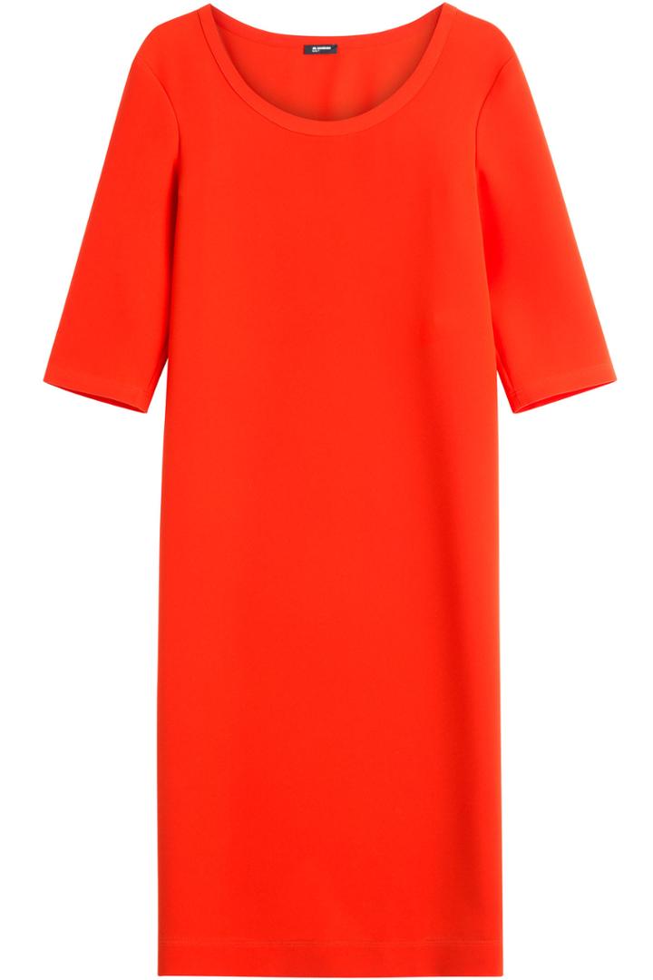 Jil Sander Navy Jil Sander Navy Stretch Dress - Orange
