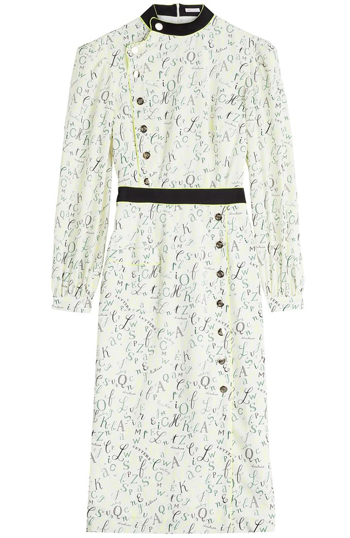 Olympia Le-tan Bootham Printed Dress
